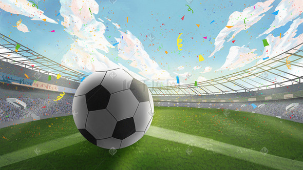 2022卡塔尔世界杯海报足球赛海报模板下载