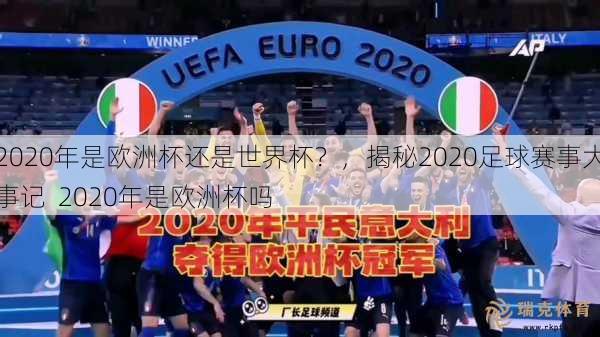 2020年是欧洲杯还是世界杯？，揭秘2020足球赛事大事记  2020年是欧洲杯吗